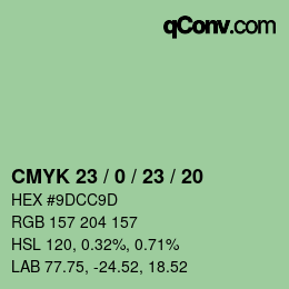 Color code: CMYK 23 / 0 / 23 / 20 | qconv.com