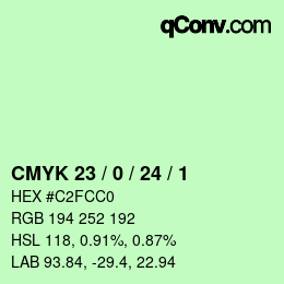 Color code: CMYK 23 / 0 / 24 / 1 | qconv.com