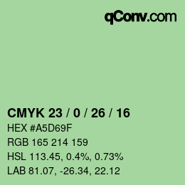 カラーコード: CMYK 23 / 0 / 26 / 16 | qconv.com