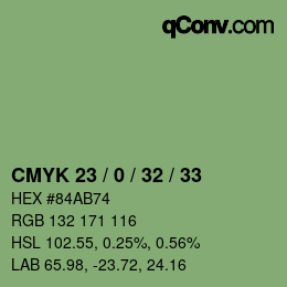Color code: CMYK 23 / 0 / 32 / 33 | qconv.com