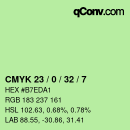 Color code: CMYK 23 / 0 / 32 / 7 | qconv.com