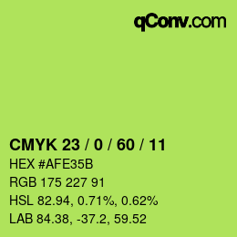 カラーコード: CMYK 23 / 0 / 60 / 11 | qconv.com