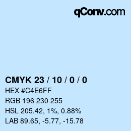 Color code: CMYK 23 / 10 / 0 / 0 | qconv.com