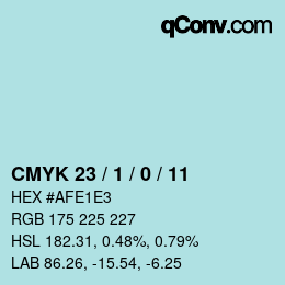 カラーコード: CMYK 23 / 1 / 0 / 11 | qconv.com