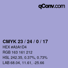 Color code: CMYK 23 / 24 / 0 / 17 | qconv.com