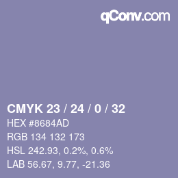 Color code: CMYK 23 / 24 / 0 / 32 | qconv.com