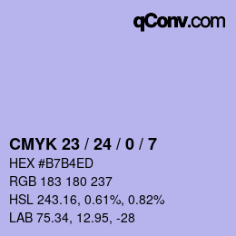 Color code: CMYK 23 / 24 / 0 / 7 | qconv.com