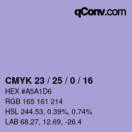 Color code: CMYK 23 / 25 / 0 / 16 | qconv.com