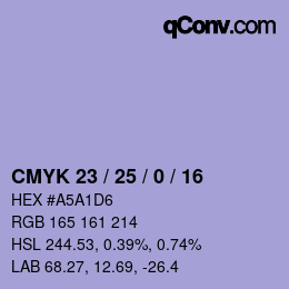 Color code: CMYK 23 / 25 / 0 / 16 | qconv.com