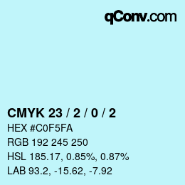 カラーコード: CMYK 23 / 2 / 0 / 2 | qconv.com