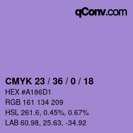颜色代码: CMYK 23 / 36 / 0 / 18 | qconv.com