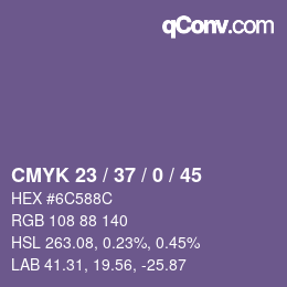 Código de color: CMYK 23 / 37 / 0 / 45 | qconv.com