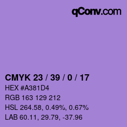 Color code: CMYK 23 / 39 / 0 / 17 | qconv.com