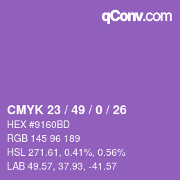 Farbcode: CMYK 23 / 49 / 0 / 26 | qconv.com