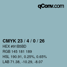 Color code: CMYK 23 / 4 / 0 / 26 | qconv.com