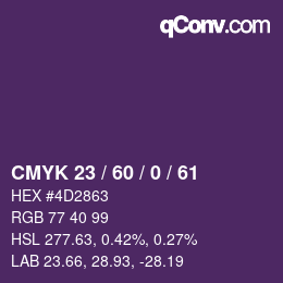 颜色代码: CMYK 23 / 60 / 0 / 61 | qconv.com