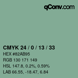 Código de color: CMYK 24 / 0 / 13 / 33 | qconv.com