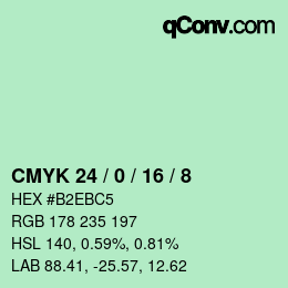 Color code: CMYK 24 / 0 / 16 / 8 | qconv.com