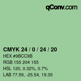 Color code: CMYK 24 / 0 / 24 / 20 | qconv.com