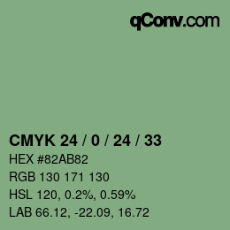 Color code: CMYK 24 / 0 / 24 / 33 | qconv.com