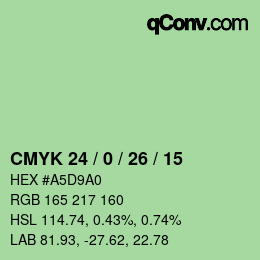 Código de color: CMYK 24 / 0 / 26 / 15 | qconv.com