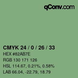 Color code: CMYK 24 / 0 / 26 / 33 | qconv.com