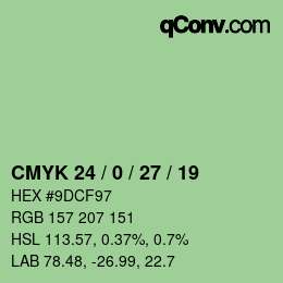 Color code: CMYK 24 / 0 / 27 / 19 | qconv.com