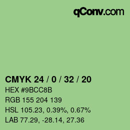Color code: CMYK 24 / 0 / 32 / 20 | qconv.com