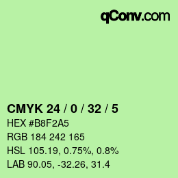 Color code: CMYK 24 / 0 / 32 / 5 | qconv.com