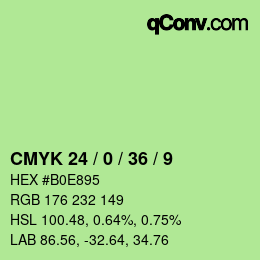 Color code: CMYK 24 / 0 / 36 / 9 | qconv.com