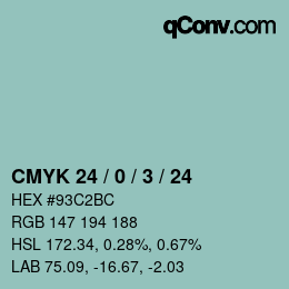 Color code: CMYK 24 / 0 / 3 / 24 | qconv.com