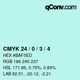 Color code: CMYK 24 / 0 / 3 / 4 | qconv.com