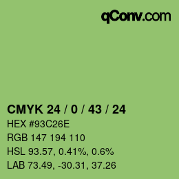 Color code: CMYK 24 / 0 / 43 / 24 | qconv.com