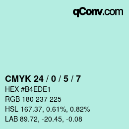 Color code: CMYK 24 / 0 / 5 / 7 | qconv.com