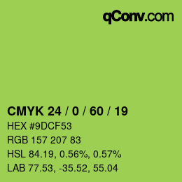 Color code: CMYK 24 / 0 / 60 / 19 | qconv.com