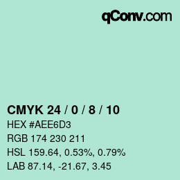 Color code: CMYK 24 / 0 / 8 / 10 | qconv.com