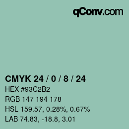 Color code: CMYK 24 / 0 / 8 / 24 | qconv.com