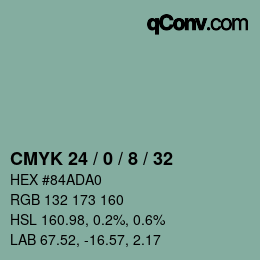 Color code: CMYK 24 / 0 / 8 / 32 | qconv.com