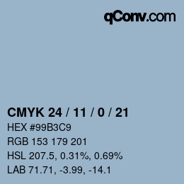 Color code: CMYK 24 / 11 / 0 / 21 | qconv.com
