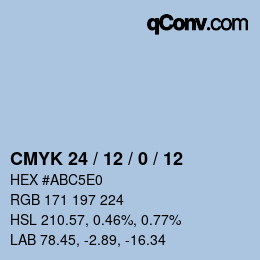 Color code: CMYK 24 / 12 / 0 / 12 | qconv.com