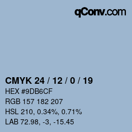 Color code: CMYK 24 / 12 / 0 / 19 | qconv.com