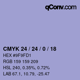 Color code: CMYK 24 / 24 / 0 / 18 | qconv.com