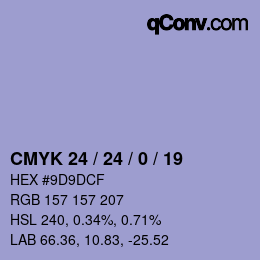 Color code: CMYK 24 / 24 / 0 / 19 | qconv.com