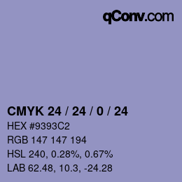 Color code: CMYK 24 / 24 / 0 / 24 | qconv.com