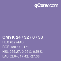 Color code: CMYK 24 / 32 / 0 / 33 | qconv.com