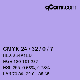 Color code: CMYK 24 / 32 / 0 / 7 | qconv.com