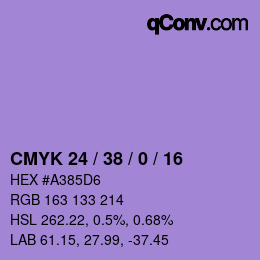 Código de color: CMYK 24 / 38 / 0 / 16 | qconv.com