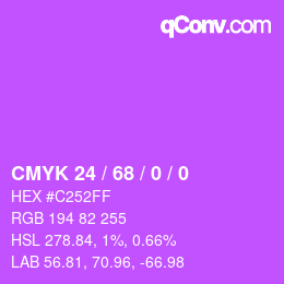 Color code: CMYK 24 / 68 / 0 / 0 | qconv.com