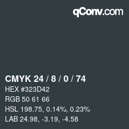 颜色代码: CMYK 24 / 8 / 0 / 74 | qconv.com