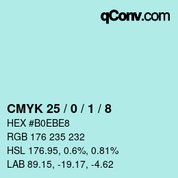 Color code: CMYK 25 / 0 / 1 / 8 | qconv.com